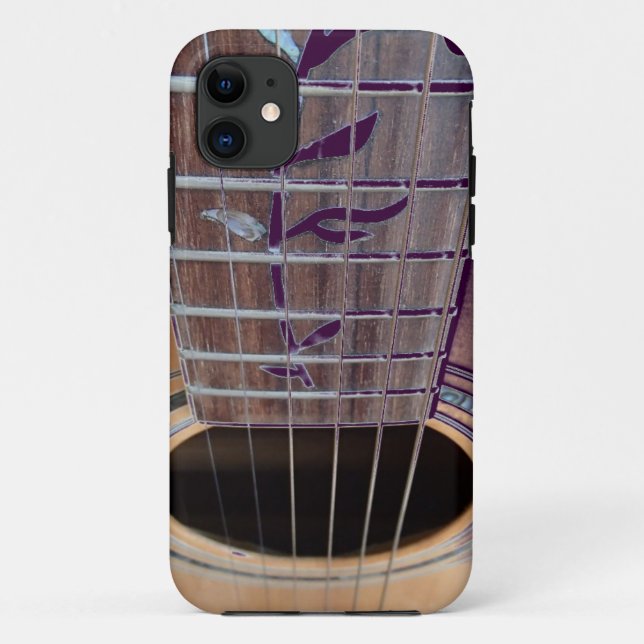 Capa Para iPhone Da Case-Mate Caso do iPhone 5 roxo de guitarra (Verso)