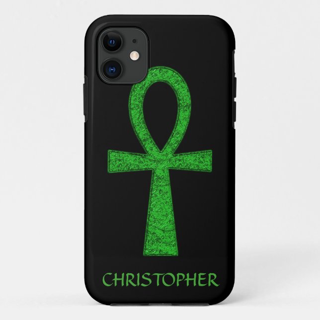 Capa Para iPhone Da Case-Mate Caso do iPhone 5 Verde Ankh (Verso)