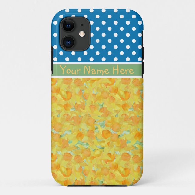 Capa Para iPhone Da Case-Mate Caso do iPhone 5 Xtreme: Personalize Daffodils Pol (Verso)