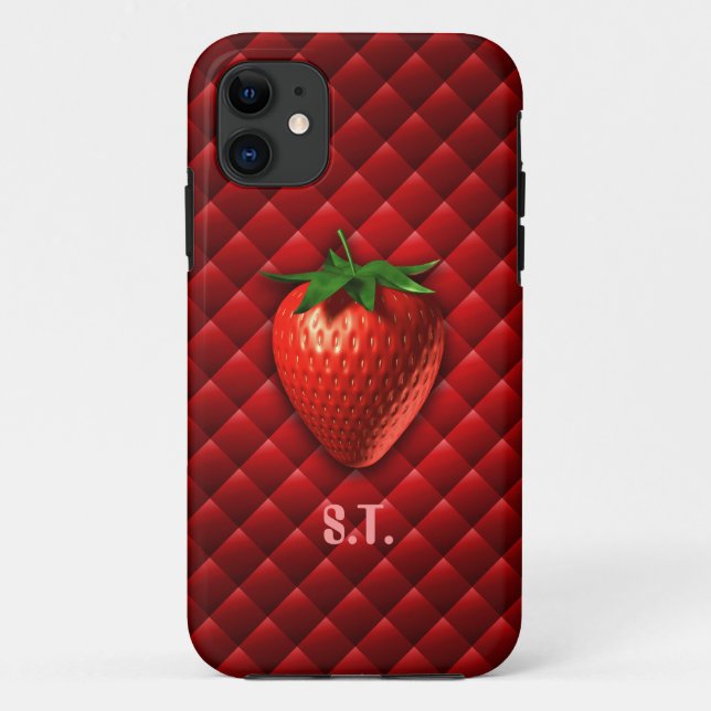 Capa Para iPhone Da Case-Mate Caso do Strawberry iPhone 5 (Verso)