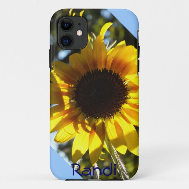 Capa Para iPhone Da Case-Mate Caso do Sunny Sunflower iPhone 5 *personalize* (Verso)