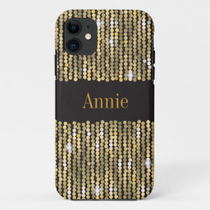 Capa Para iPhone Da Case-Mate Caso Dourado do iPhone SE/5/5S dos Sequins mal lá