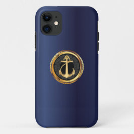 Capa Para iPhone Da Case-Mate Caso Dourado náutico do iPhone 5 dos azuis