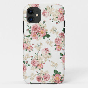 Capa Para iPhone Da Case-Mate Caso floral do iPhone 5 do vintage branco &