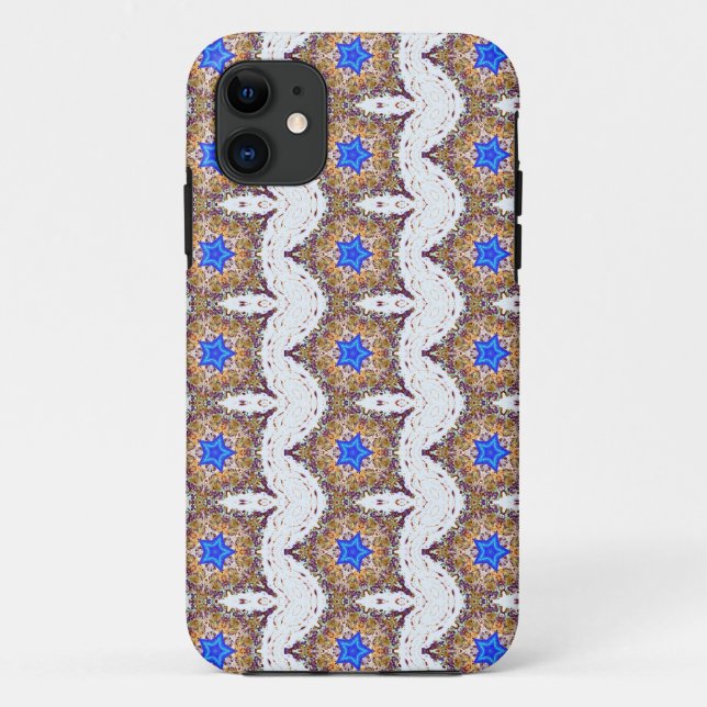 Capa Para iPhone Da Case-Mate caso geométrico de estrela azul (Verso)