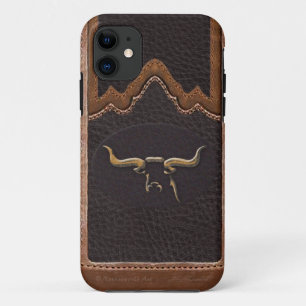 Capa Para iPhone Da Case-Mate Caso iPhone5 de couro de Sim da foto de Longhorn