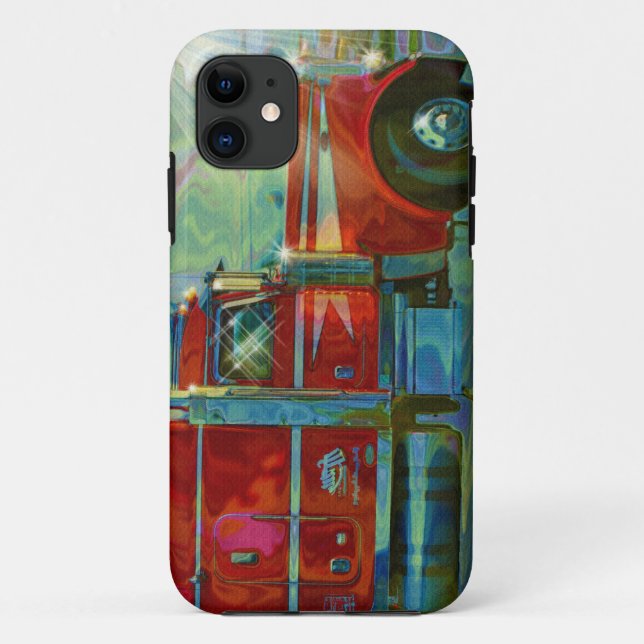 Capa Para iPhone Da Case-Mate Caso iPhone 5 do driver de caminhão vermelho (Verso)