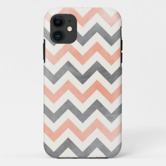 Capa Para iPhone Da Case-Mate Caso iPhone 5 geométrico da cinza coral Chevron