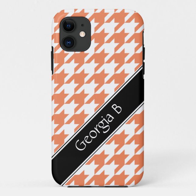 Capa Para iPhone Da Case-Mate Caso iPhone 5 personalizado do Red Houndstooth Lar (Verso)