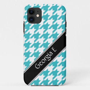 Capa Para iPhone Da Case-Mate Caso iPhone 5 personalizado do Turquoise & White H