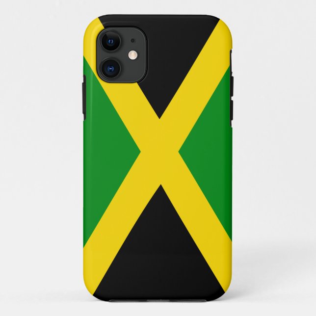 Capa Para iPhone Da Case-Mate Caso jamaicano da forma da bandeira (Verso)