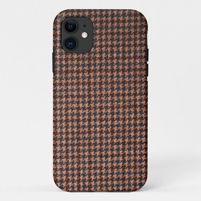 Capa Para iPhone Da Case-Mate Caso: Tecido Brown Tweed (Verso)