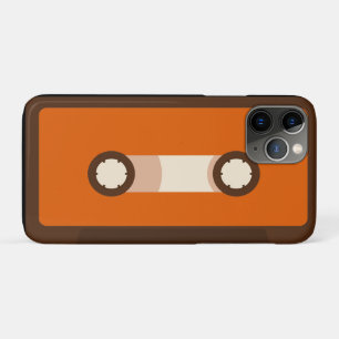 Capa Para iPhone Da Case-Mate Cassete de banda magnética retro da laranja e do