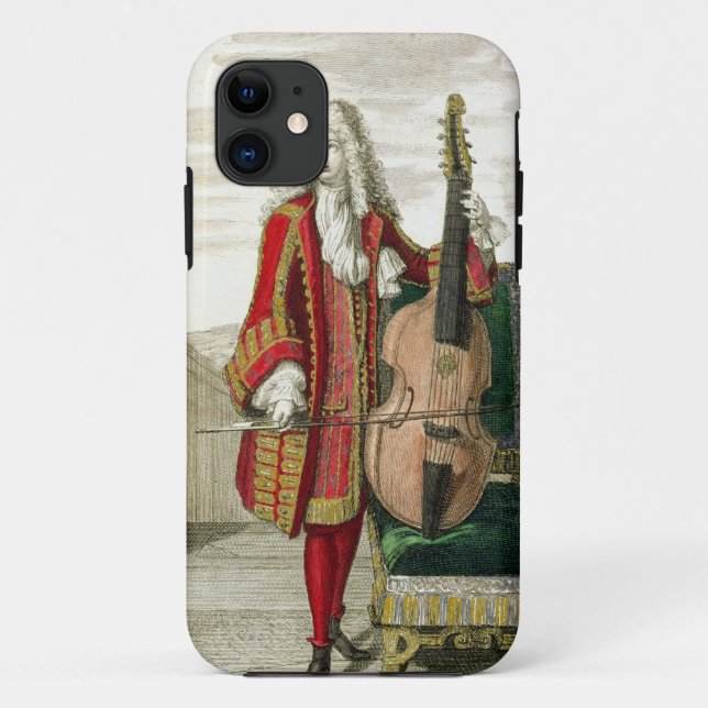 Capa Para iPhone Da Case-Mate Cavalheiro que joga o violoncelo, c.1688-90 (Verso)