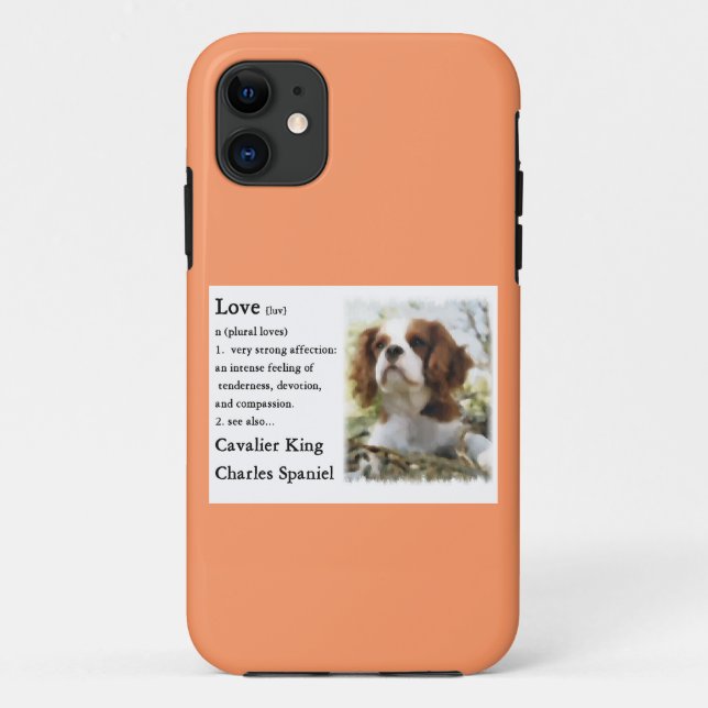 Capa Para iPhone Da Case-Mate Cavalier King Charles Spaniel Art Love Is (Verso)