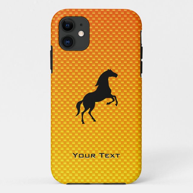Capa Para iPhone Da Case-Mate Cavalo Amarelo Laranja (Verso)