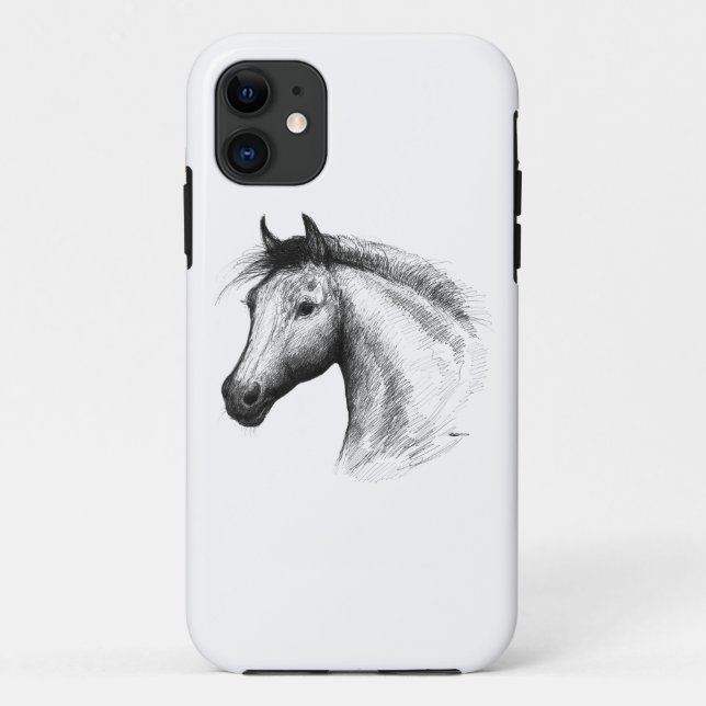 Capa Para iPhone Da Case-Mate Cavalo: Branco (Verso)