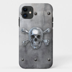 Capa Para iPhone Da Case-Mate Caveira Pirata no Metal