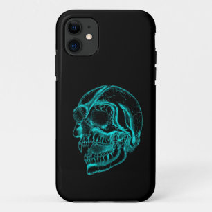 Capa Para iPhone Da Case-Mate Caveira vampiro, Design verde e preto