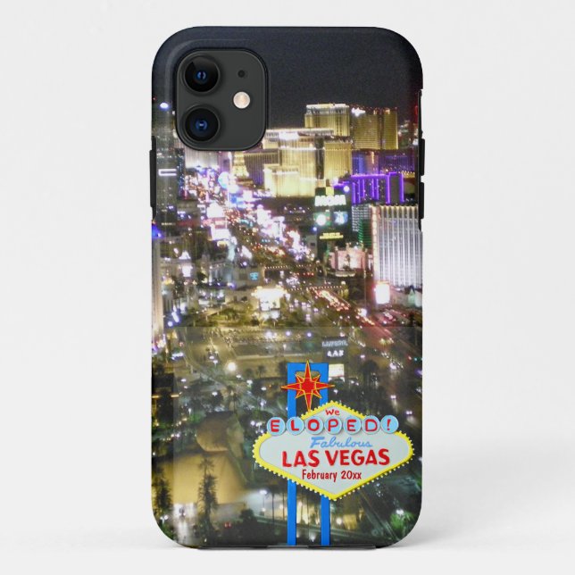 Capa Para iPhone Da Case-Mate Celebração Las Vegas do casamento (Verso)