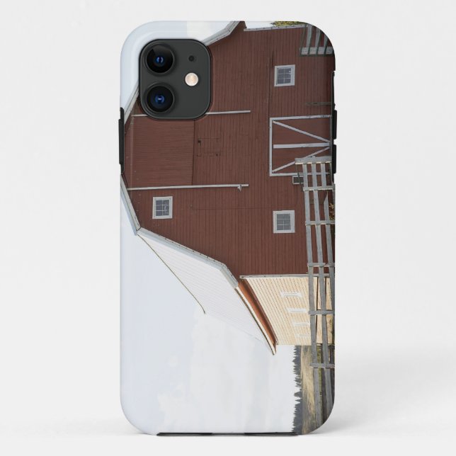 Capa Para iPhone Da Case-Mate Celeiro na paisagem rural (Verso)