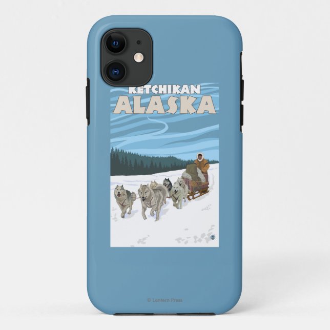 Capa Para iPhone Da Case-Mate Cena de Dormir de Cão - Ketchikan, Alaska (Verso)