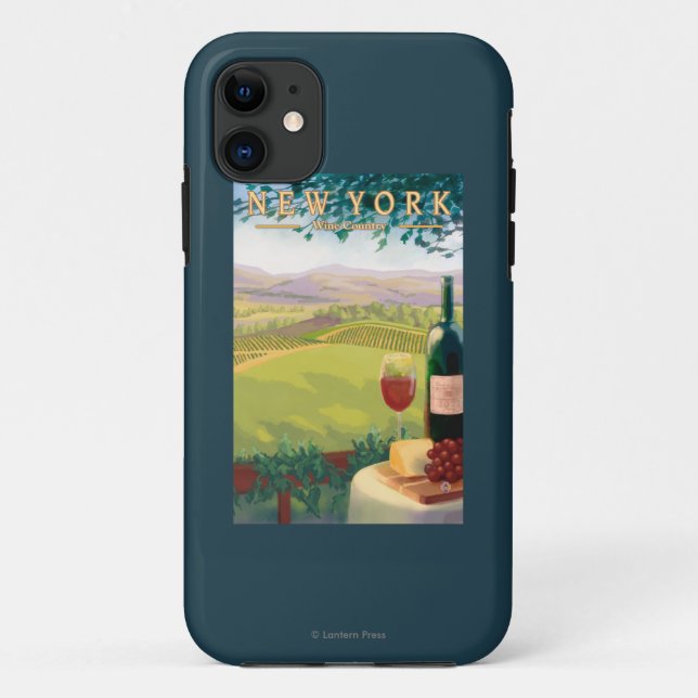 Capa Para iPhone Da Case-Mate Cena nova do país de YorkWine (Verso)