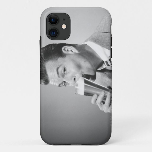 Capa Para iPhone Da Case-Mate Cerveja do bebendo do homem de negócios (Verso)