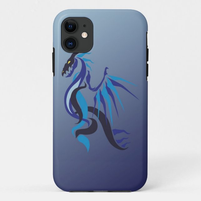 Capa Para iPhone Da Case-Mate Chama de Dragão Azul (Verso)