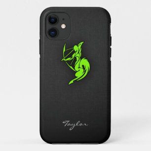 Capa Para iPhone Da Case-Mate Chartreuse, Sagitário Neon Verde