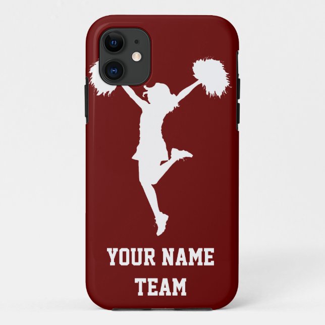 Capa Para iPhone Da Case-Mate Cheerleading customizável do cheerleader do fundo (Verso)