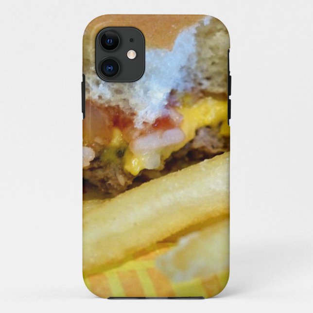 Capa Para iPhone Da Case-Mate Cheeseburger e Fries (Verso)