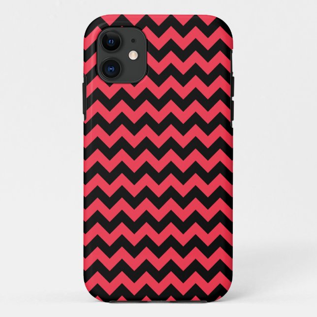 Capa Para iPhone Da Case-Mate Cherry Red Chevron Zigzag (Verso)