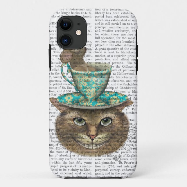 Capa Para iPhone Da Case-Mate Cheshire Cat com Copa na Cabeça (Verso)