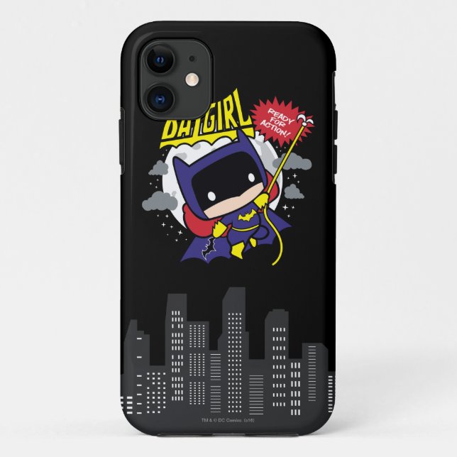 Capa Para iPhone Da Case-Mate Chibi Batgirl Pronto Para Ação (Verso)