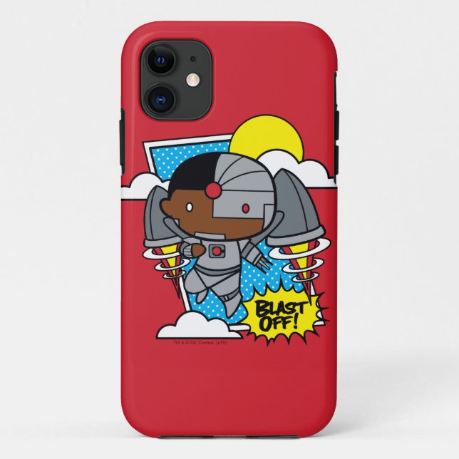Capa Para iPhone Da Case-Mate Chibi Cyborg Desliga! (Verso)