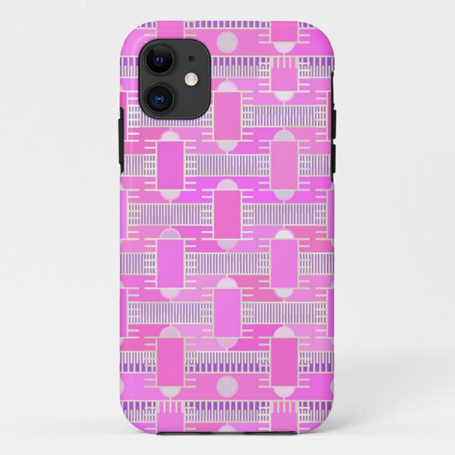 Capa Para iPhone Da Case-Mate Chic industrial Art Deco - rosa, mauve (Verso)