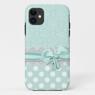 Capa Para iPhone Da Case-Mate Chic Mint Green Damask iPhone 5 Case