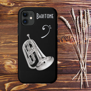 Capa Para iPhone Da Case-Mate Chifre de barítono na prata