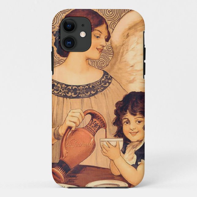Capa Para iPhone Da Case-Mate Chocolate Angel French Antiguado (Verso)
