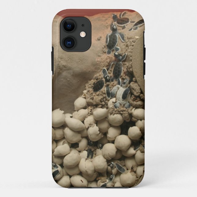 Capa Para iPhone Da Case-Mate Choque dos ovos da tartaruga do bebê (Verso)