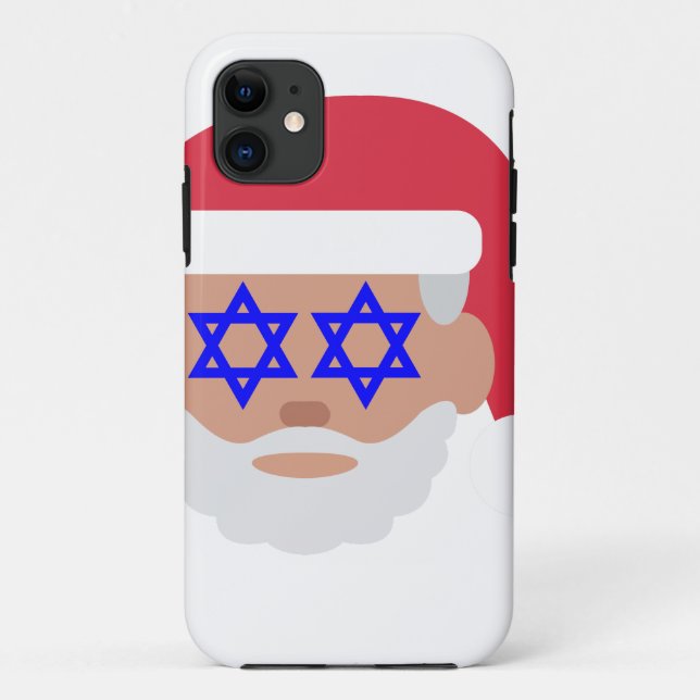 Capa Para iPhone Da Case-Mate christmukkah santa claus emoji (Verso)