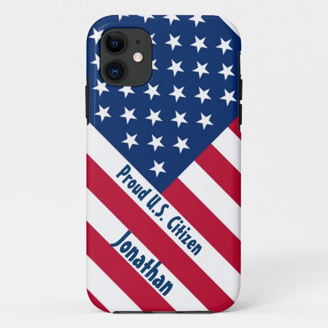 Capa Para iPhone Da Case-Mate Cidadão orgulhoso patriótico F504 dos E.U. (Verso)