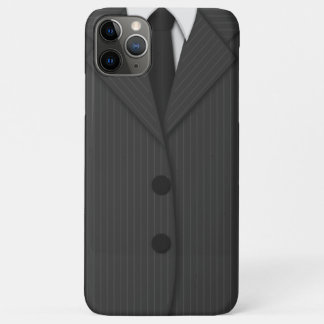 Capa Para iPhone Da Case-Mate Cinza Escura legal Pinstripe Suit e Tie