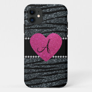 Capa Para iPhone Da Case-Mate Cinza monograma rajada de zebra listras cor-de-ros