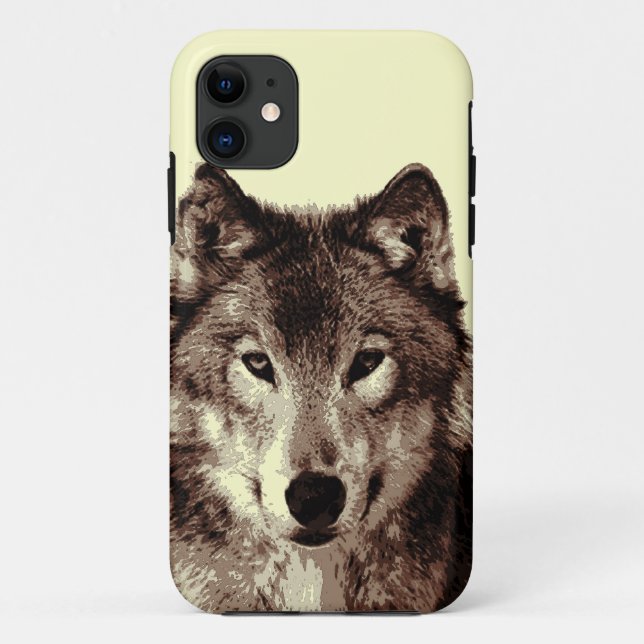 Capa Para iPhone Da Case-Mate Cinza Wolf iPhone 5 Case (Verso)