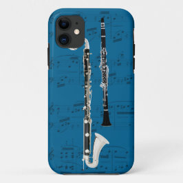 Capa Para iPhone Da Case-Mate Clarinetes & capa de telefone da música. Cor da