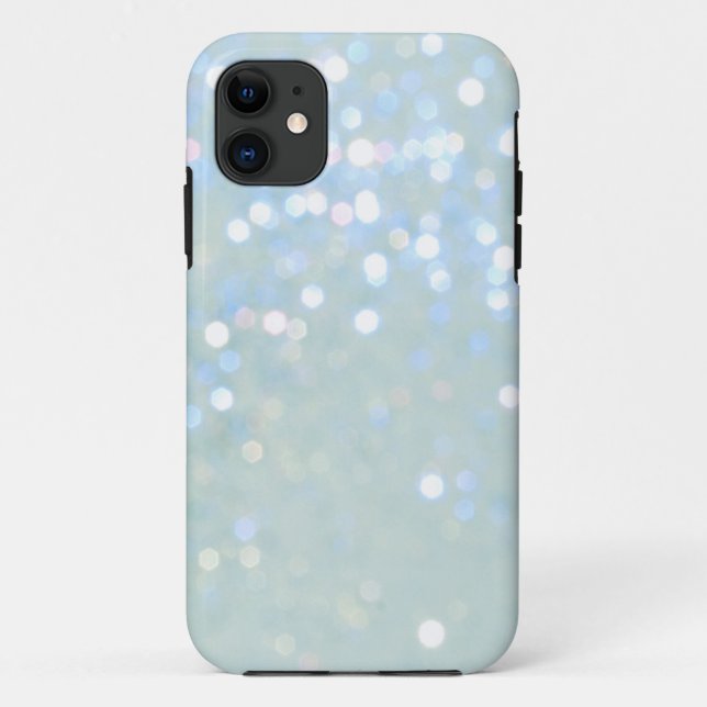 Capa Para iPhone Da Case-Mate Cobrir Baby Blue/White Glitter iPhone 5 (Verso)