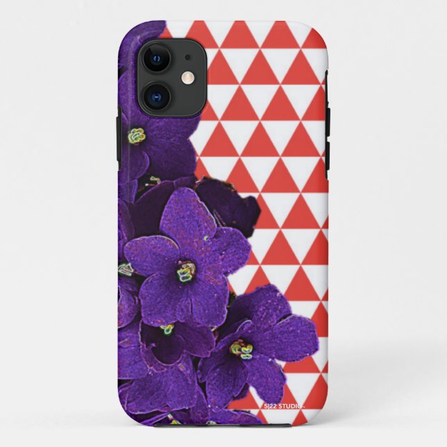 Capa Para iPhone Da Case-Mate Cobrir vermelho do telefone das pirâmides da (Verso)