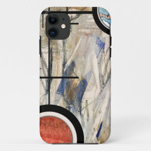 Capa Para iPhone Da Case-Mate colagem da arte abstracta, meios mistos e aguarela